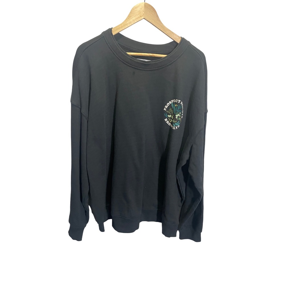 Goodfellow & Co Mens XXL Prospect Heights Brooklyn Graphic Sweatshirt Black NWT